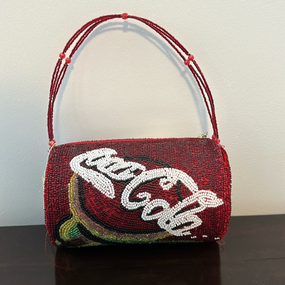 90s Vintage Coca Cola Beaded Purse NWT